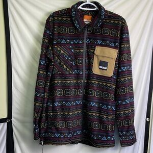 Rest Stop Zip Up Shirt - Multicolor